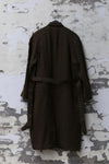 AVIVA JIFEI XUE Oversized long coat with detachable vest AJX-FW22-OLC-BR-SHENZONG Dark Brown FW22-OLC-BR